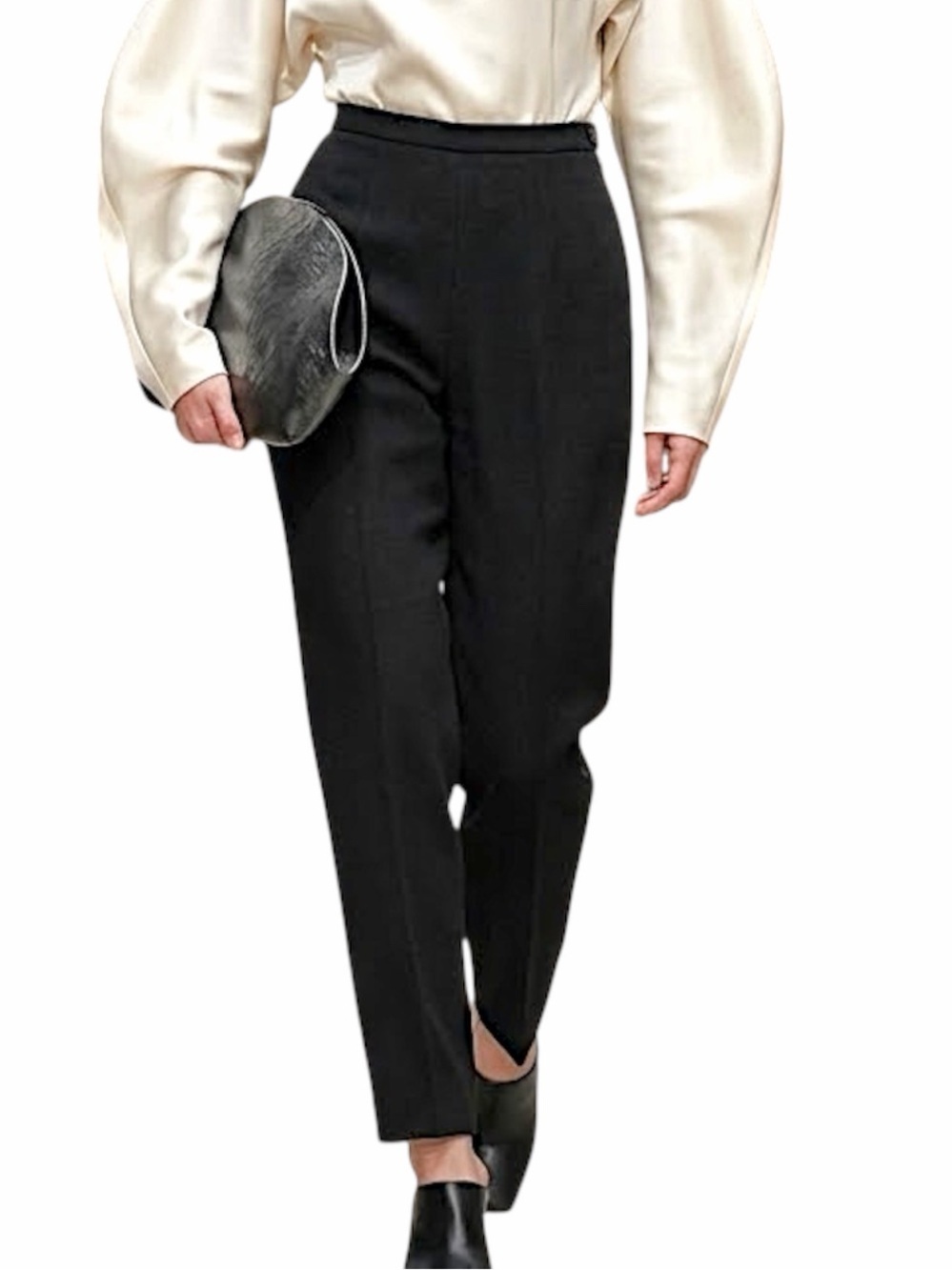 Vintage Rafaella 100% wool black high rise tailored trousers 17